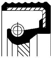 Seal crankshaft rear 150 25578B - image 6