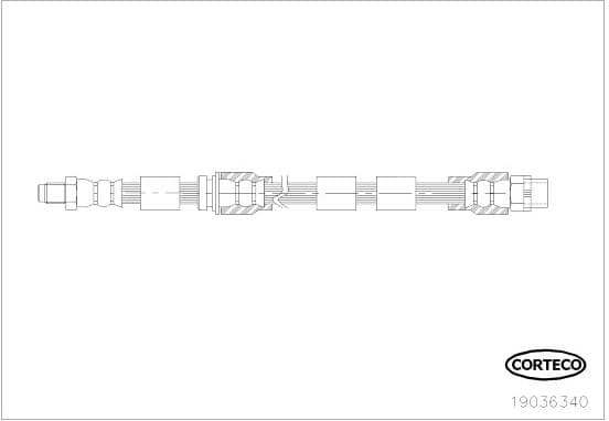 Brake hose front 19036340 - image 4