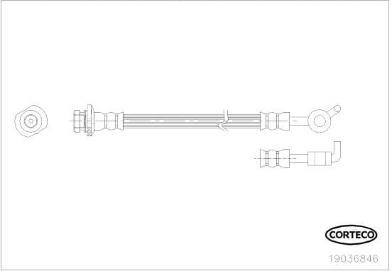 Brake Hose 19036846 - image 2