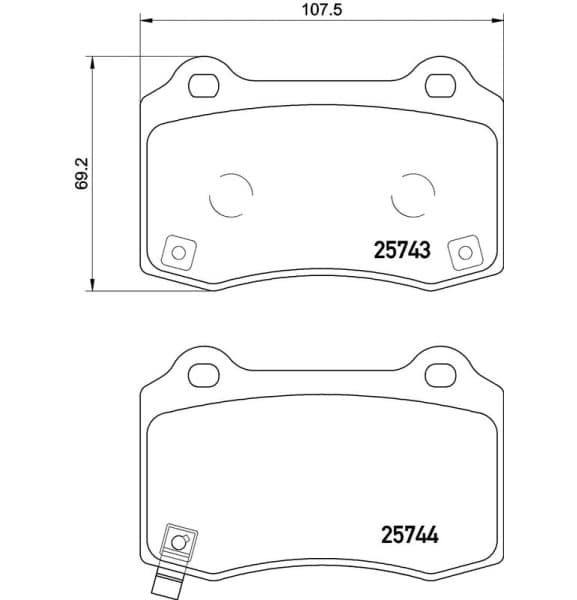 Brake Pad Set, disc brake BEYOND LINE - EV P 30 074E