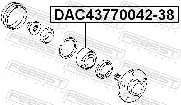 Wheel Bearing DAC43770042-38 - image 2