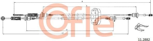 Cable Pull, manual transmission 92.11.2882