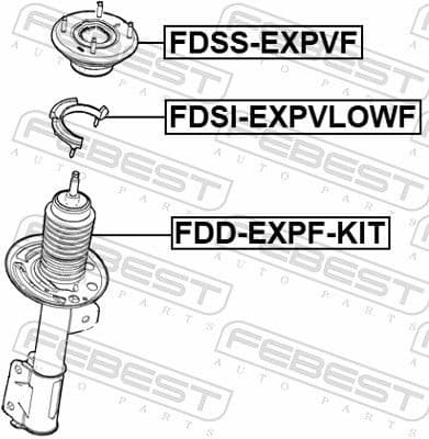 Suspension Strut Support Mount FDSS-EXPVF