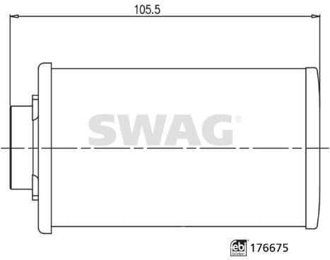 Hydraulic Filter, automatic transmission SWAG extra 33 10 3673 - image 2