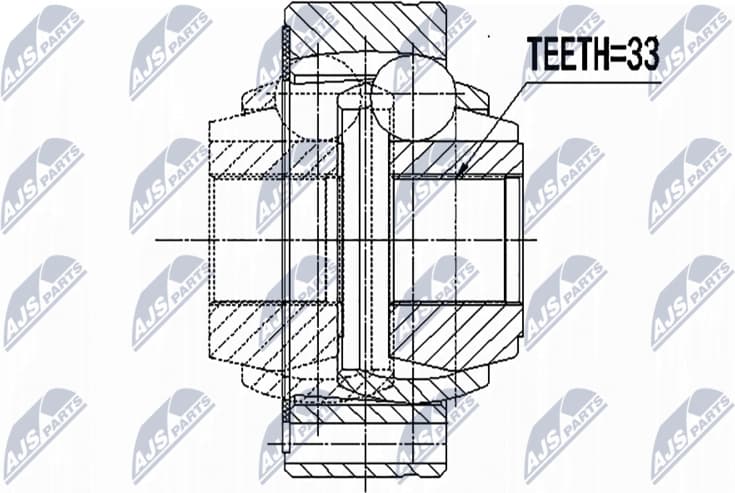 Joint Kit, drive shaft NPW-VW-088