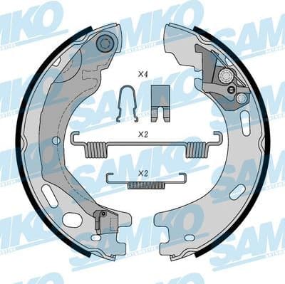 Brake shoes handbrake 89570