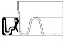 Shaft Seal, crankshaft 12015257B - image 4