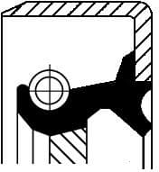 Shaft Seal, crankshaft 12011438B - image 2