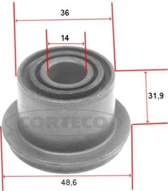 Mounting, control/trailing arm 21652441 - image 2