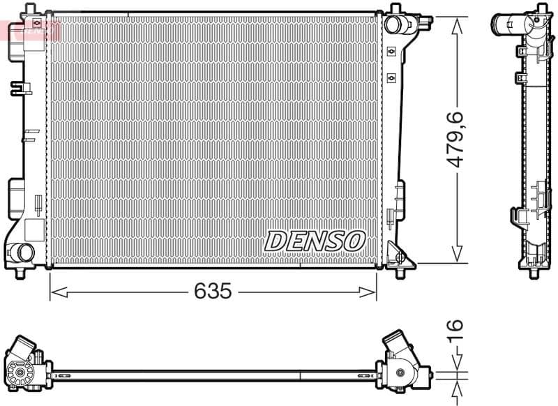 Radiator, engine cooling DRM41028
