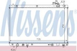 Radiator, engine cooling 64766