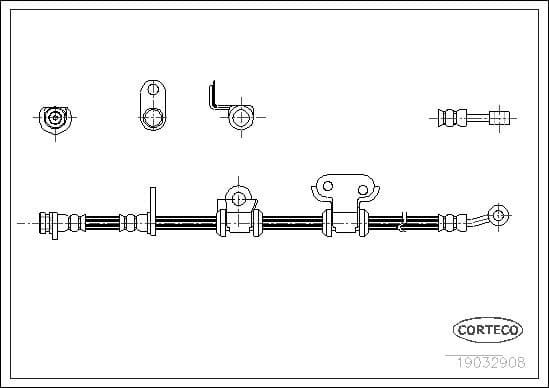 Brake Hose 19032908 - image 2