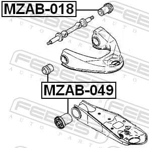 Mounting, control/trailing arm MZAB-049 - image 2