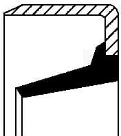 Shaft Seal, wheel hub 12017138B - image 2