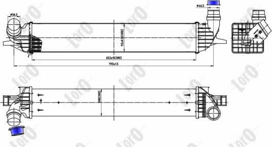 Charge Air Cooler LORO 042-018-0005 - image 3