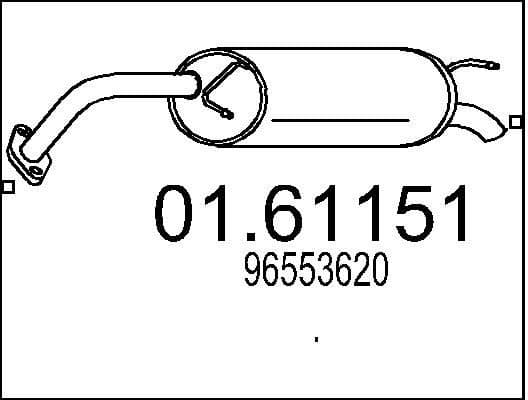 Rear Muffler 01.61151