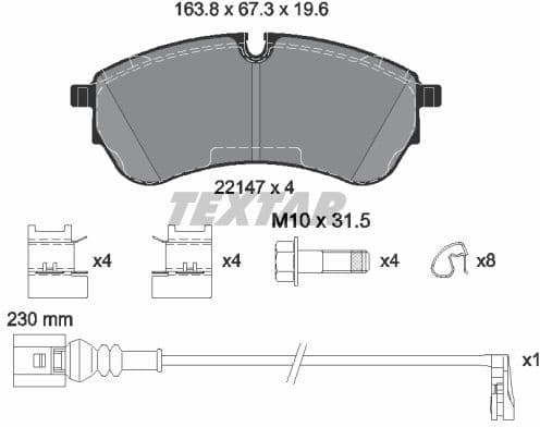 Brake Pad Set, disc brake Q+ 2214703