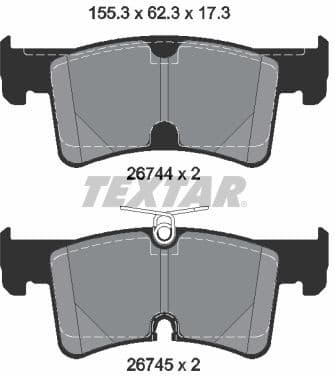 Brake Pad Set, disc brake Q+ 2674401