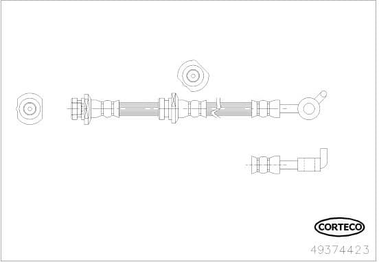 Brake hose rear 49374423 - image 2