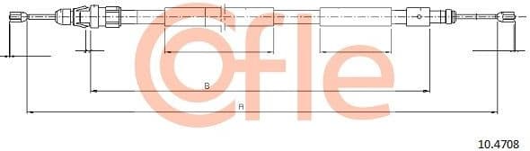 Cable Pull, parking brake 92.10.4708