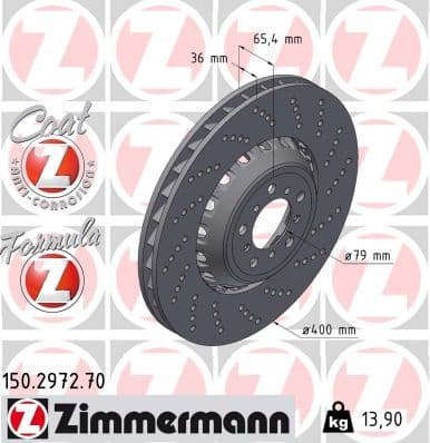 Brake Disc FORMULA Z BRAKE DISC 150.2972.70