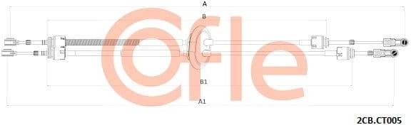 Cable Pull, manual transmission 92.2CB.CT005