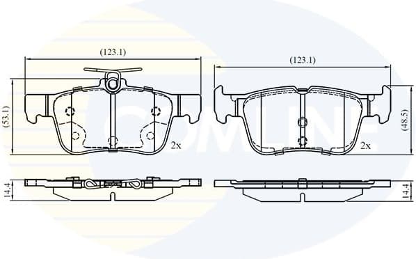 Brake Pad Set, disc brake CBP02742