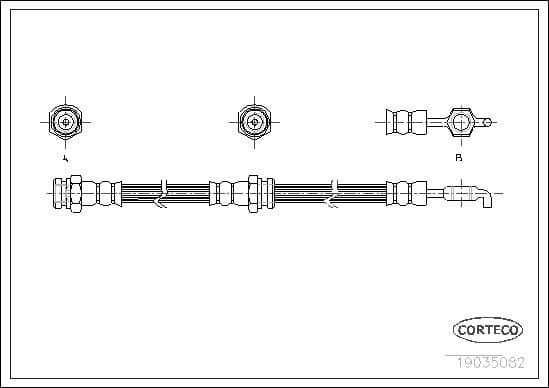 Brake Hose 19035082 - image 2