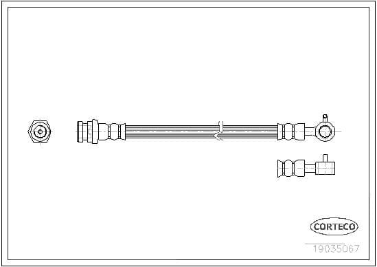 Brake Hose 19035067 - image 2