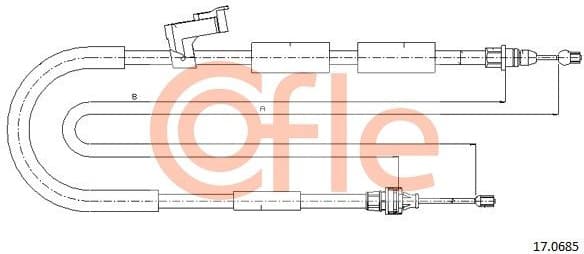 Cable Pull, parking brake 92.17.0685