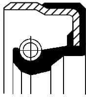 Shaft Seal, wheel hub 01018219B - image 2