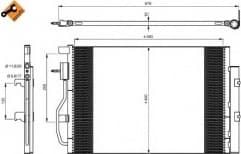 Condenser, air conditioning EASY FIT 350044