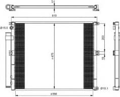 Condenser, air conditioning EASY FIT 350050