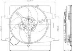 Fan, engine cooling 47259