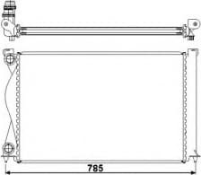 Radiator, engine cooling EASY FIT 50596