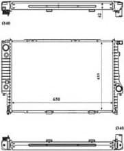 Radiator, engine cooling EASY FIT 519589