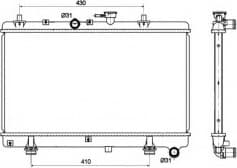 Radiator, engine cooling 53121