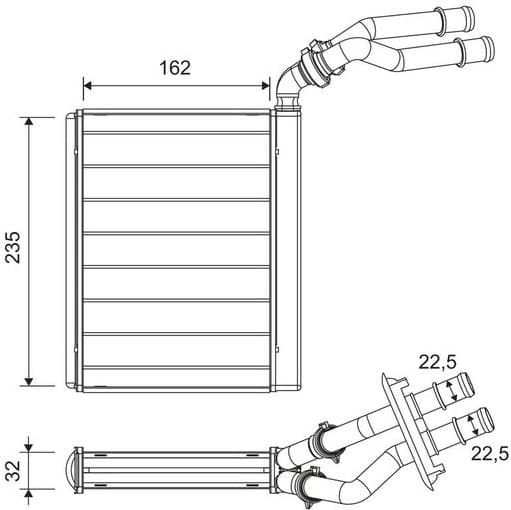 Heat Exchanger, interior heating 811658