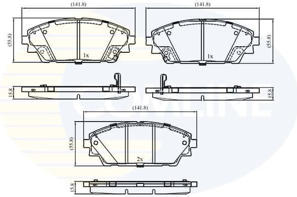 Brake pads front CBP33527