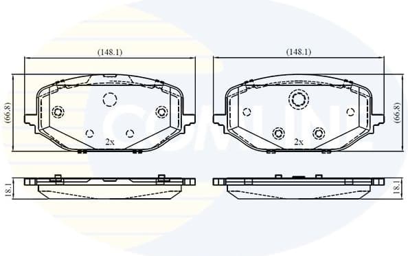 Brake pads front CBP03417
