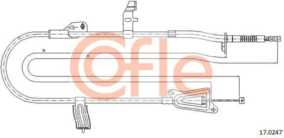 Cable Pull, parking brake 92.17.0247