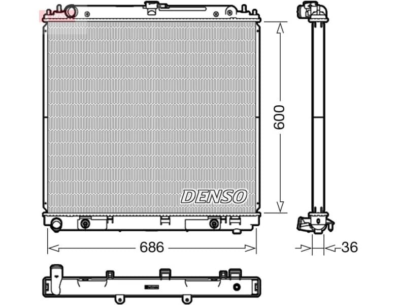 Radiator, engine cooling DRM46042