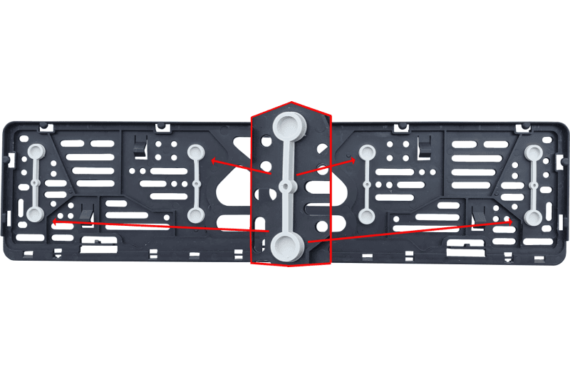 Naujos konstrukcijos numerių rėmelis R22 su karbono imitacija - image 3