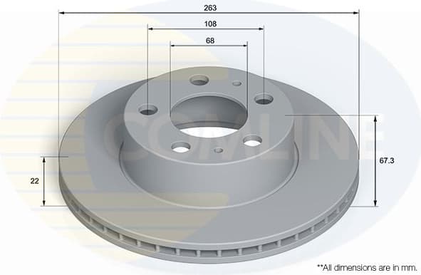 Brake Disc COATED ADC5122V