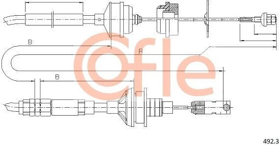 Cable Pull, clutch control 92.492.3