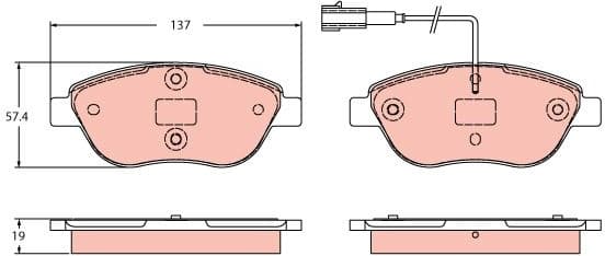 Brake Pad Set, disc brake GDB2421