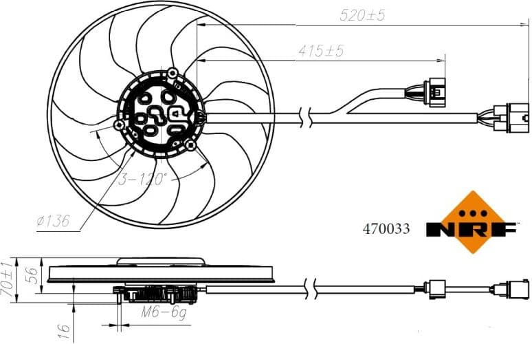Fan, engine cooling 470033