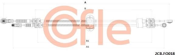 Cable Pull, manual transmission 92.2CB.FO018