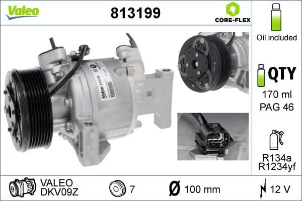 Compressor, air conditioning VALEO ORIGINS NEW OE TECHNOLOGY 813199 - image 4