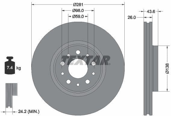 Brake Disc PRO 92349303